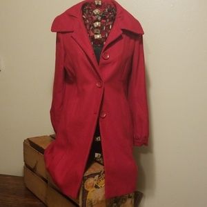 Red Guess coat